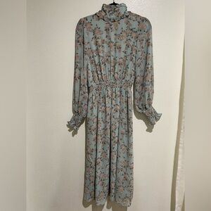 Feminine prairie Cottagecore midi dress